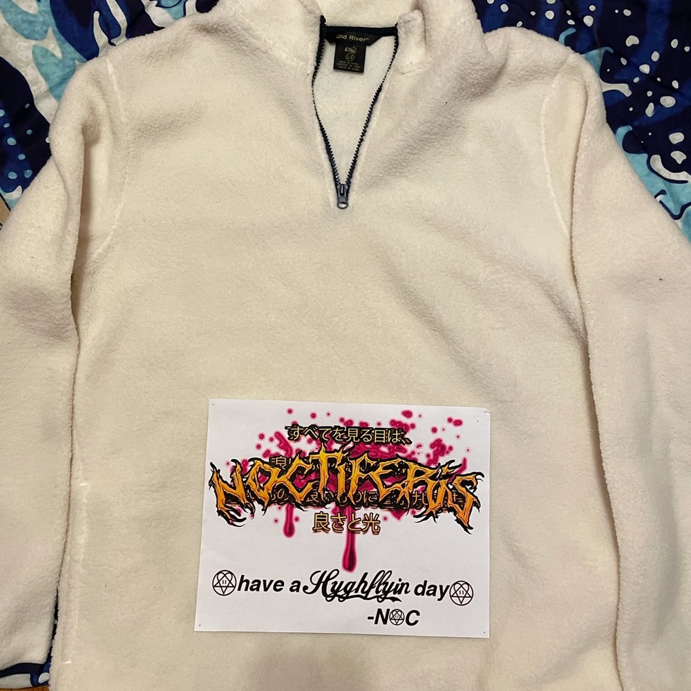 Old River Wool Quarter Zip sz L